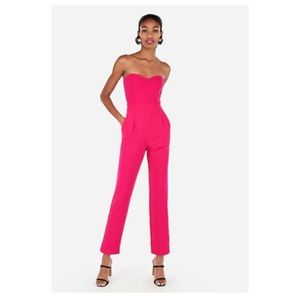 Express Bright Pink Jumpsuit NWT